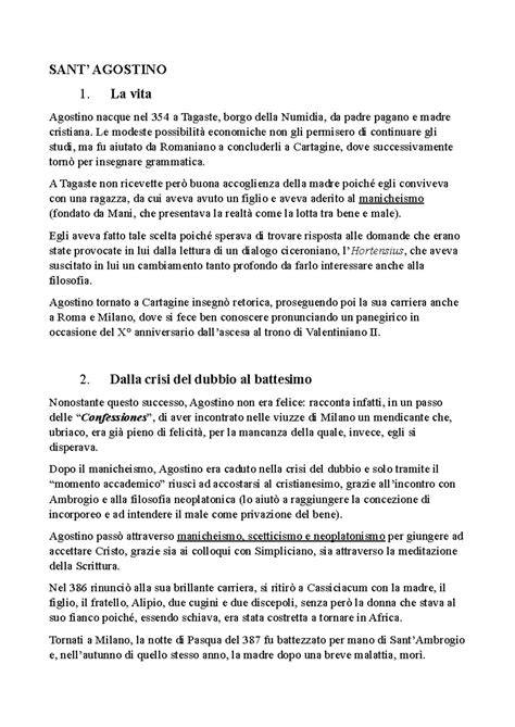 Incipit delle Confessioni di Agostino