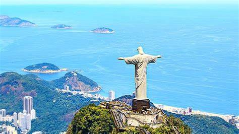 cristo redentore visto dall’elicottero