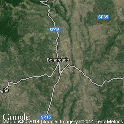 Mappa del percorso verso Bonarcado