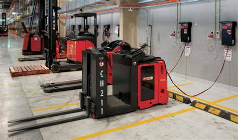 zona ricarica batterie carrelli elevatori