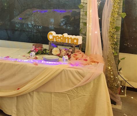 allestimento festa cresima con pizza