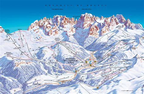 Mappa dei bagni pubblici a Madonna di Campiglio