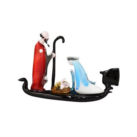 Presepe completo in vetro di Murano