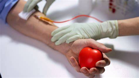 Donazione di sangue in ospedale