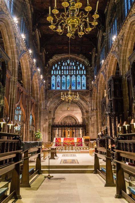 Interno gotico della Cattedrale di Manchester