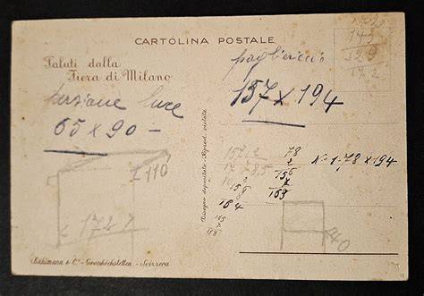 Cartolina pubblicitaria Presbitero 1925