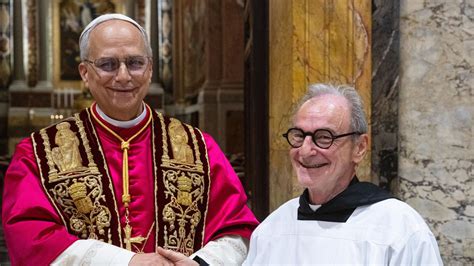 Padre Bruno Silvestrini con papa Leone XIV