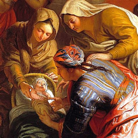 Particolare della Natività di Bassano