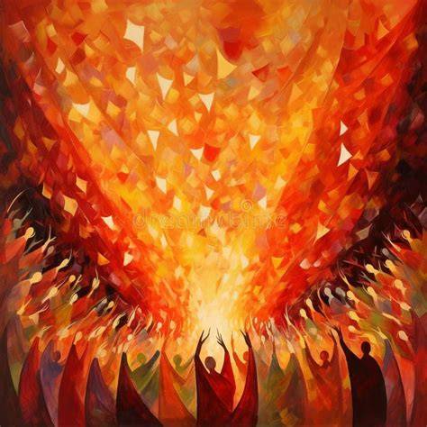 Lingue di fuoco Pentecoste Cresima cartellone