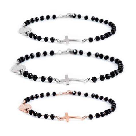 Bracciale rosario religioso al polso