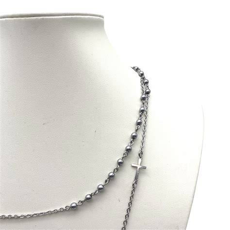Collana rosario doppio giro in ematite