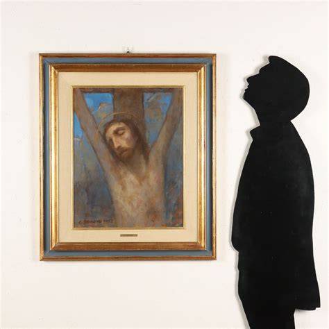 Carlo Bonomi scultura Cristo Crocifisso