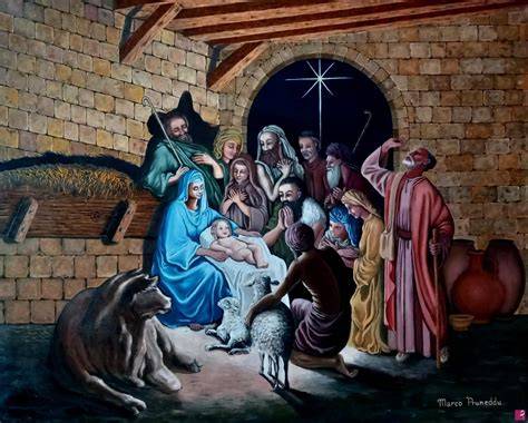 Quadro della Natività in stile classico