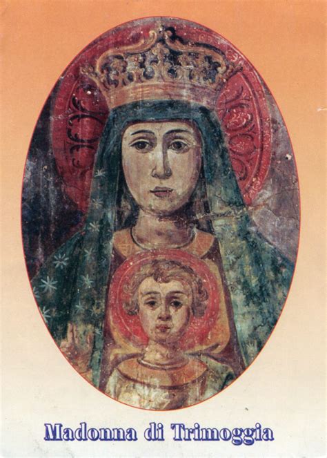 Madonna di Trimoggia affresco nel santuario