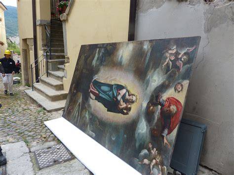 Recupero opere d’arte dopo terremoto