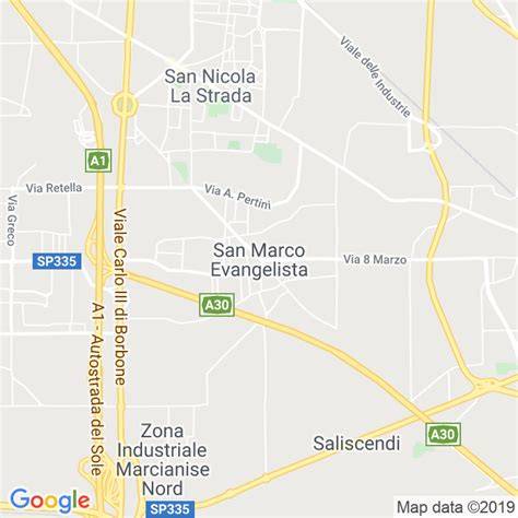 mappa San Marco Evangelista Caserta