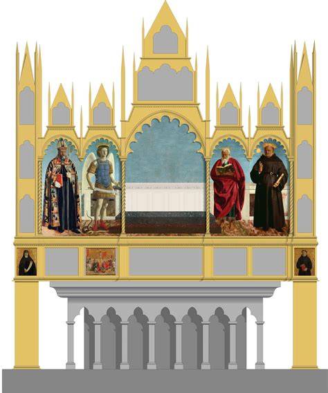 Ricostruzione del Polittico agostiniano