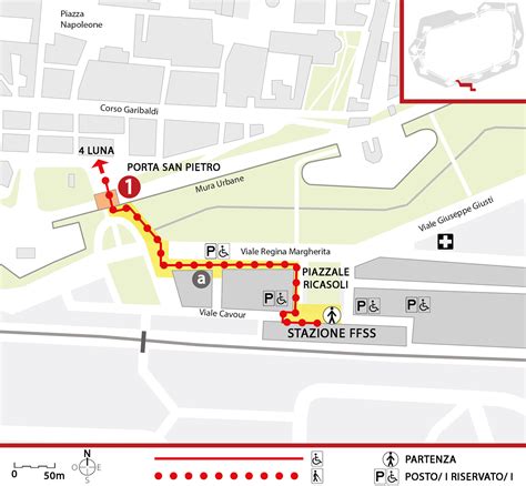Mappa stazione ferroviaria Cattedrale San Giorgio