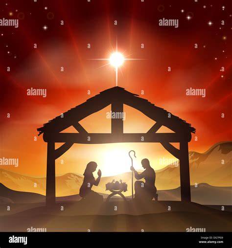 Stella e mangiatoia nella Natività