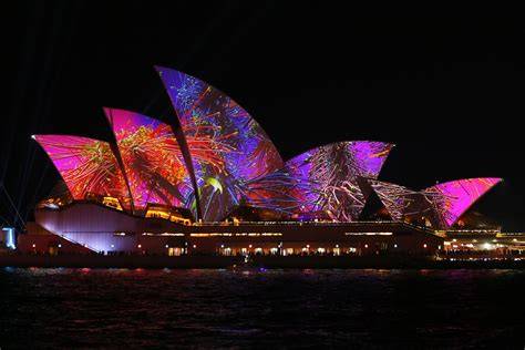 Vivid Sydney installazioni luminose notturne