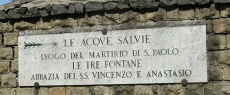 Tre Fontane e luogo del martirio