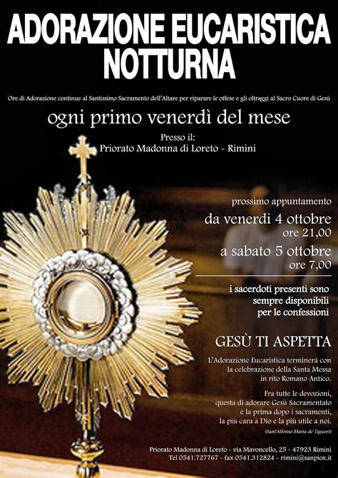 adorazione eucaristica notturna in chiesa