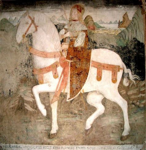San Nazzaro a cavallo affresco