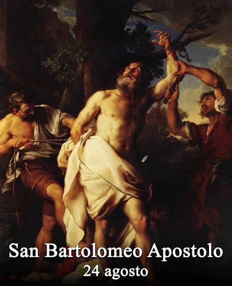 San Bartolomeo con coltello e pelle
