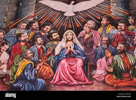 Maria con gli apostoli nel Cenacolo