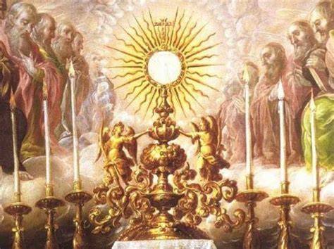 Processione del Corpus Domini con ostensorio