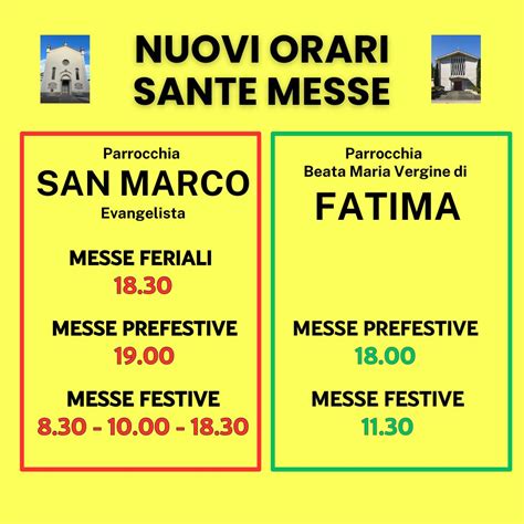 Orari Messe Parrocchia Sarissola