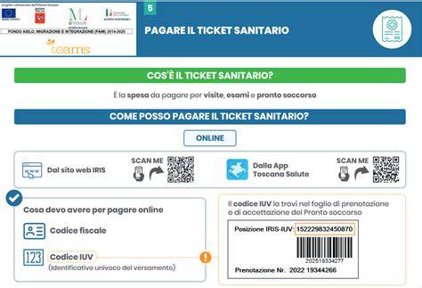 Portale pagamento online ticket sanitario