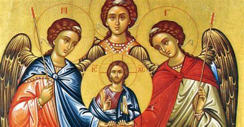 Tre arcangeli Michele Gabriele Raffaele