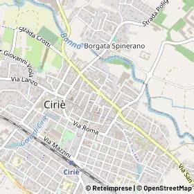 mappa di Ciriè Piemonte CAP 10073