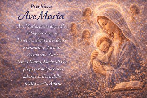 Maria in preghiera durante l’Avvento