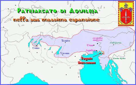 Mappa diocesi storica patriarcato Aquileia