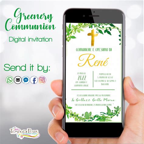 Invito digitale cresima WhatsApp