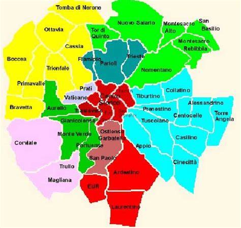 Mappa del quartiere San Basilio Roma