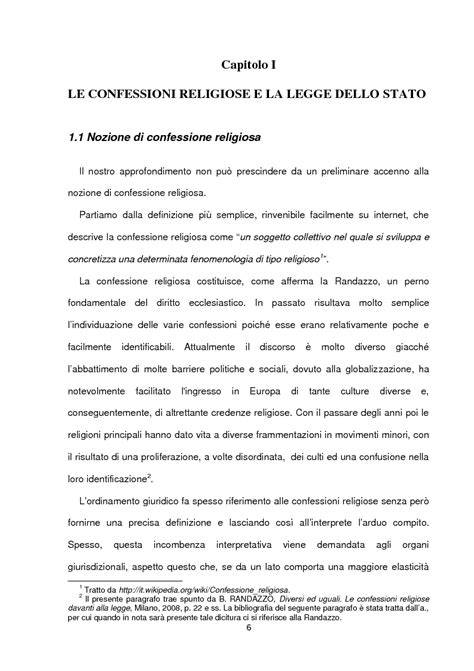 rapporto tra Stato e confessioni religiose