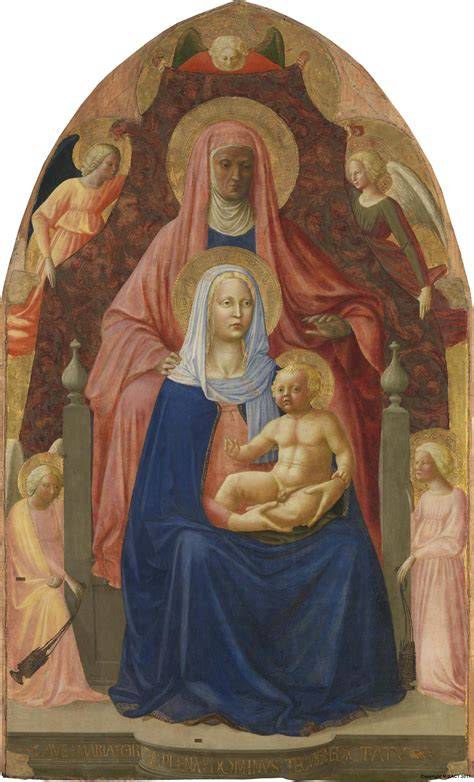 Sant'Anna Metterza Masolino Masaccio Uffizi