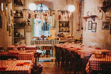 Interni vintage trattoria maremmana