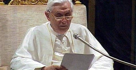 Annuncio della rinuncia di Benedetto XVI