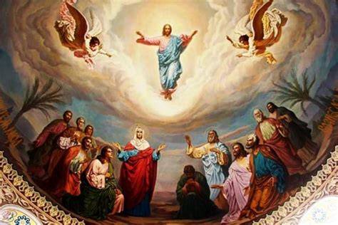 Ascensione di Gesù e discepoli