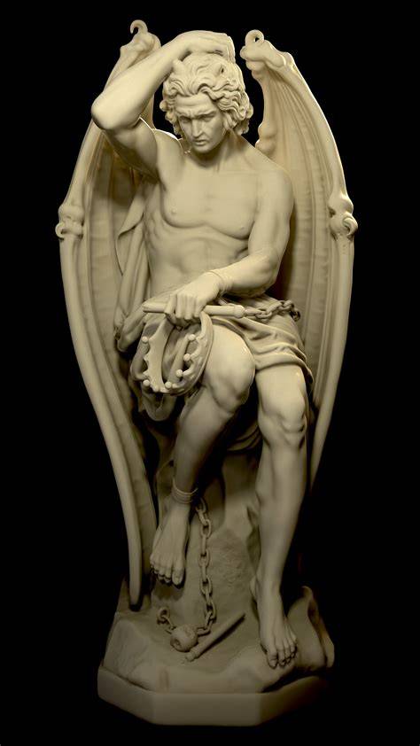 Joseph Guillaume Geefs Genio del Male confronto