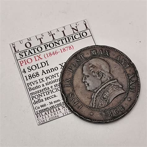 Monete dello Stato Pontificio con stemmi papali