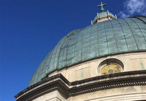 Restauro della cupola in rame di Oropa