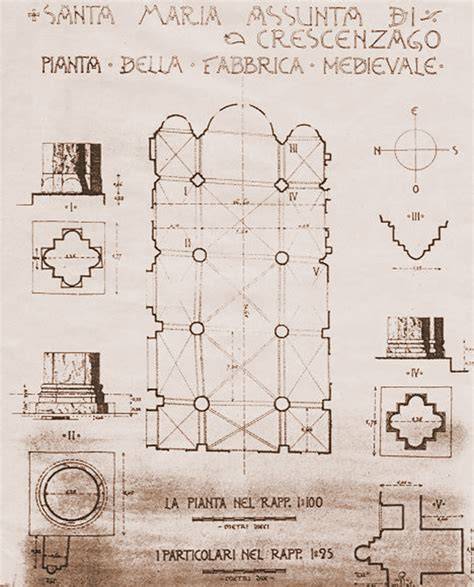 Pianta architettonica chiesa Santa Maria Assunta