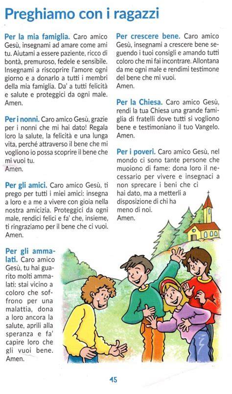 Educatore con ragazzi in preghiera