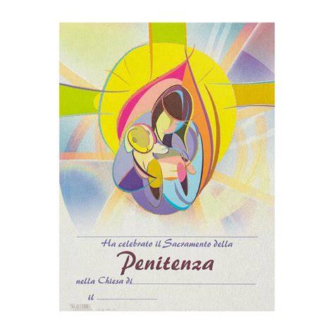 pergamena Prima Confessione da colorare