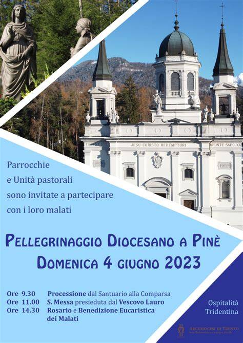programma del pellegrinaggio a Montagnaga